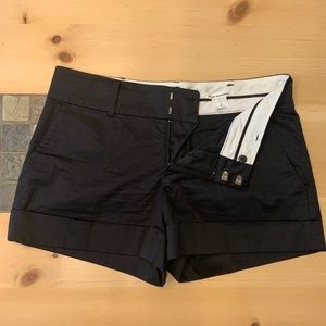 Club Monaco Tailored Black Shorts with Cuff